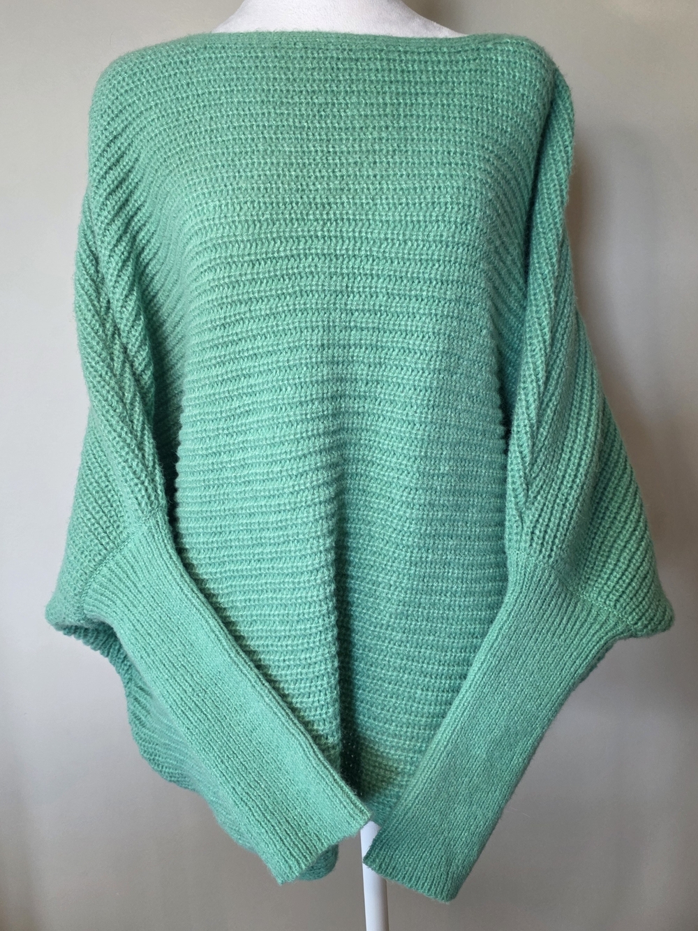 HYFVE Mint Green Off-Shoulder Knit Sweater - Picture 2 of 9